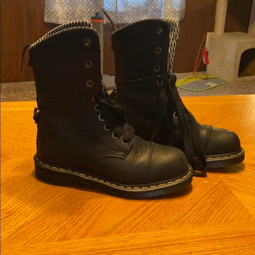 Dr. Martens steel toe boots